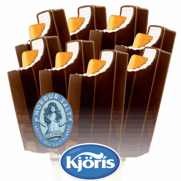 Lúxus Salkaramelluíspinni - 8 stk - Ísbíllinn